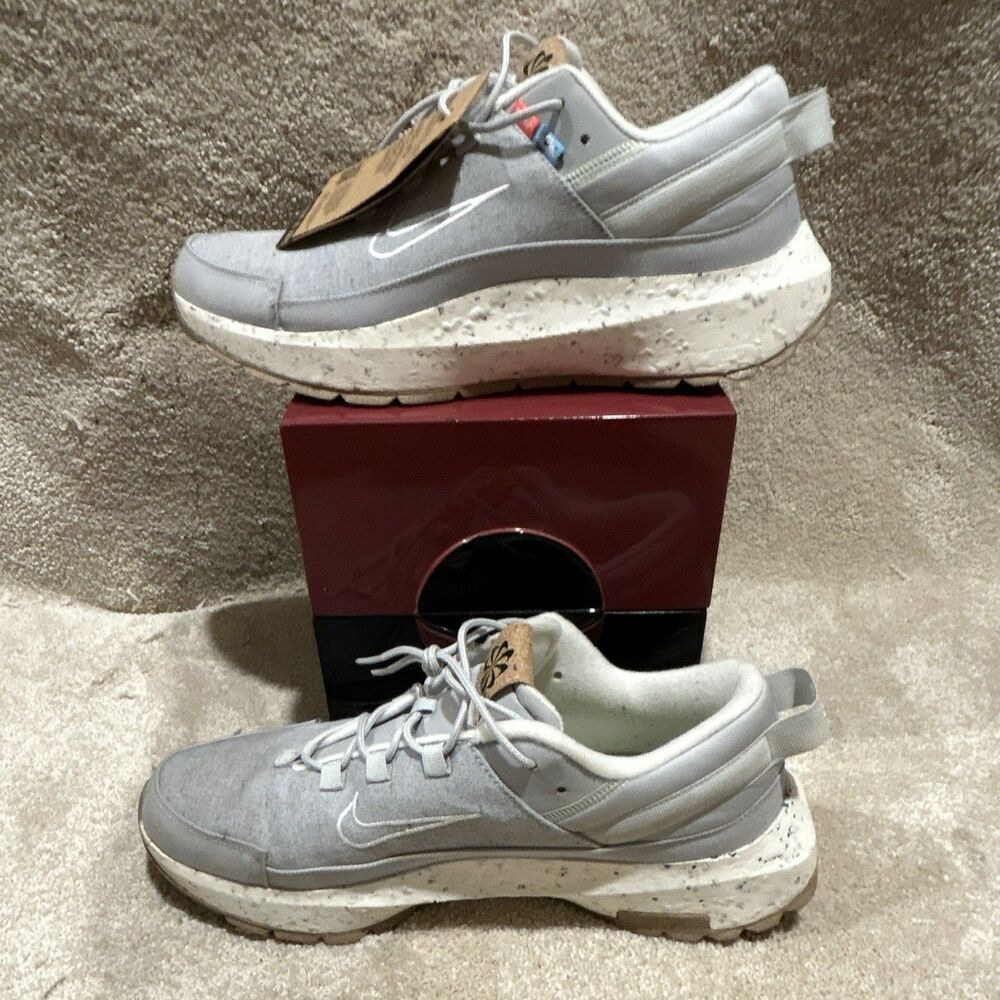Nike Move to Zero Men's Low Top Lace Up Athletic Sneakers Gray White